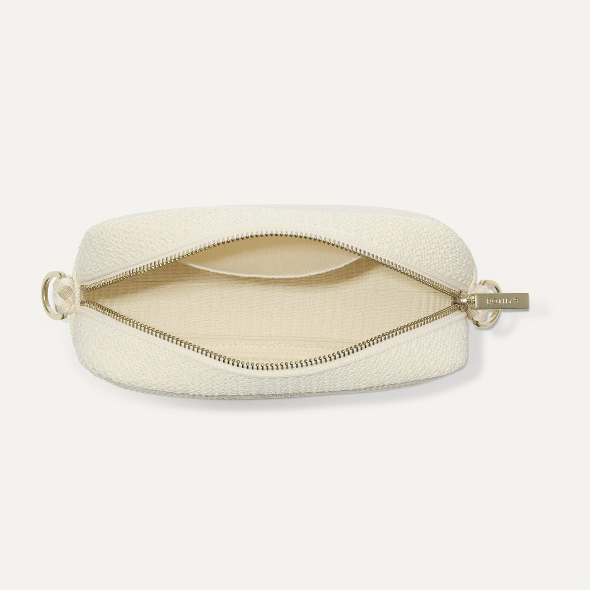 The Crossbody Camera Bag in Cream Twist Open-Knit | Rothys Bags