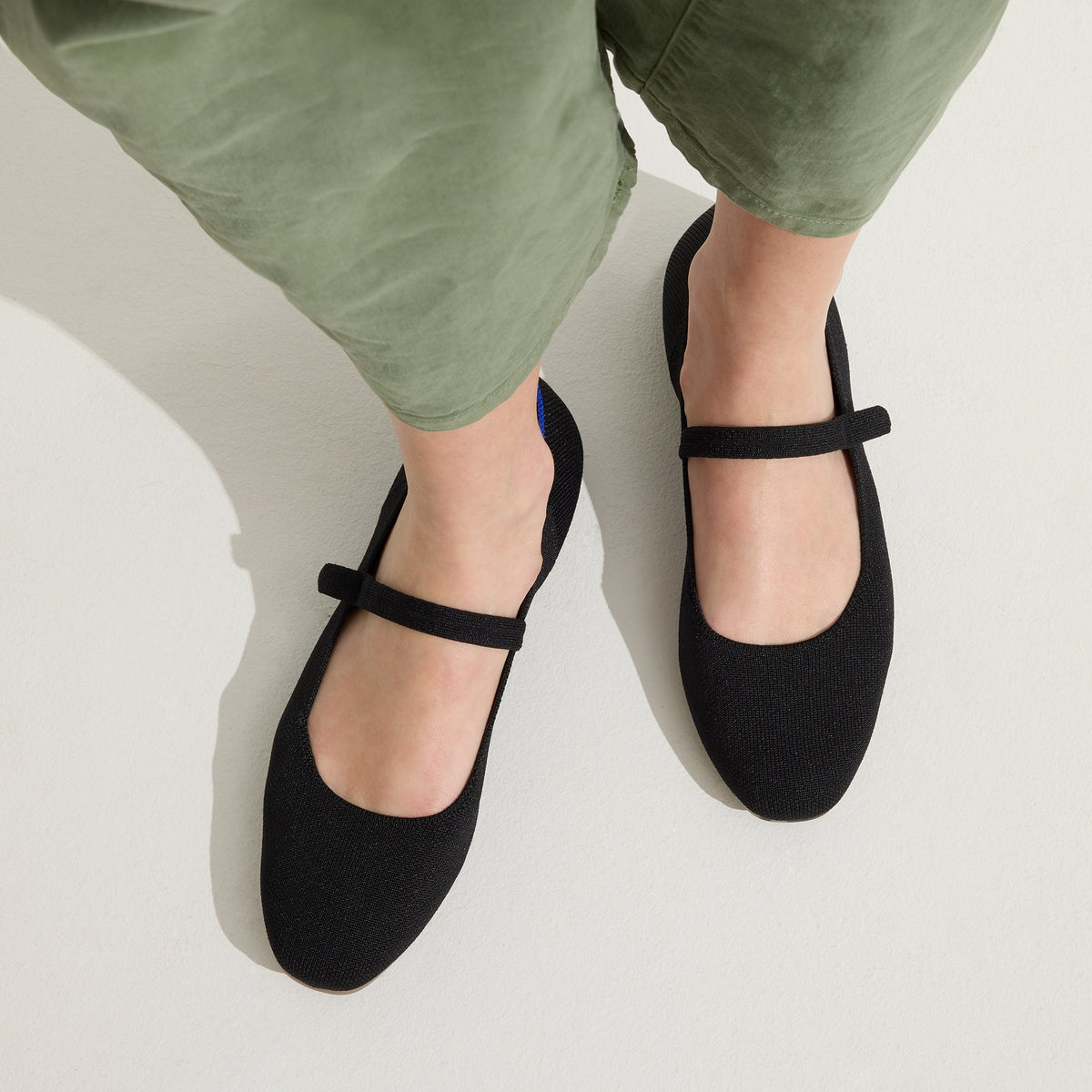 The Square Mary Jane in Black | Rothys Women