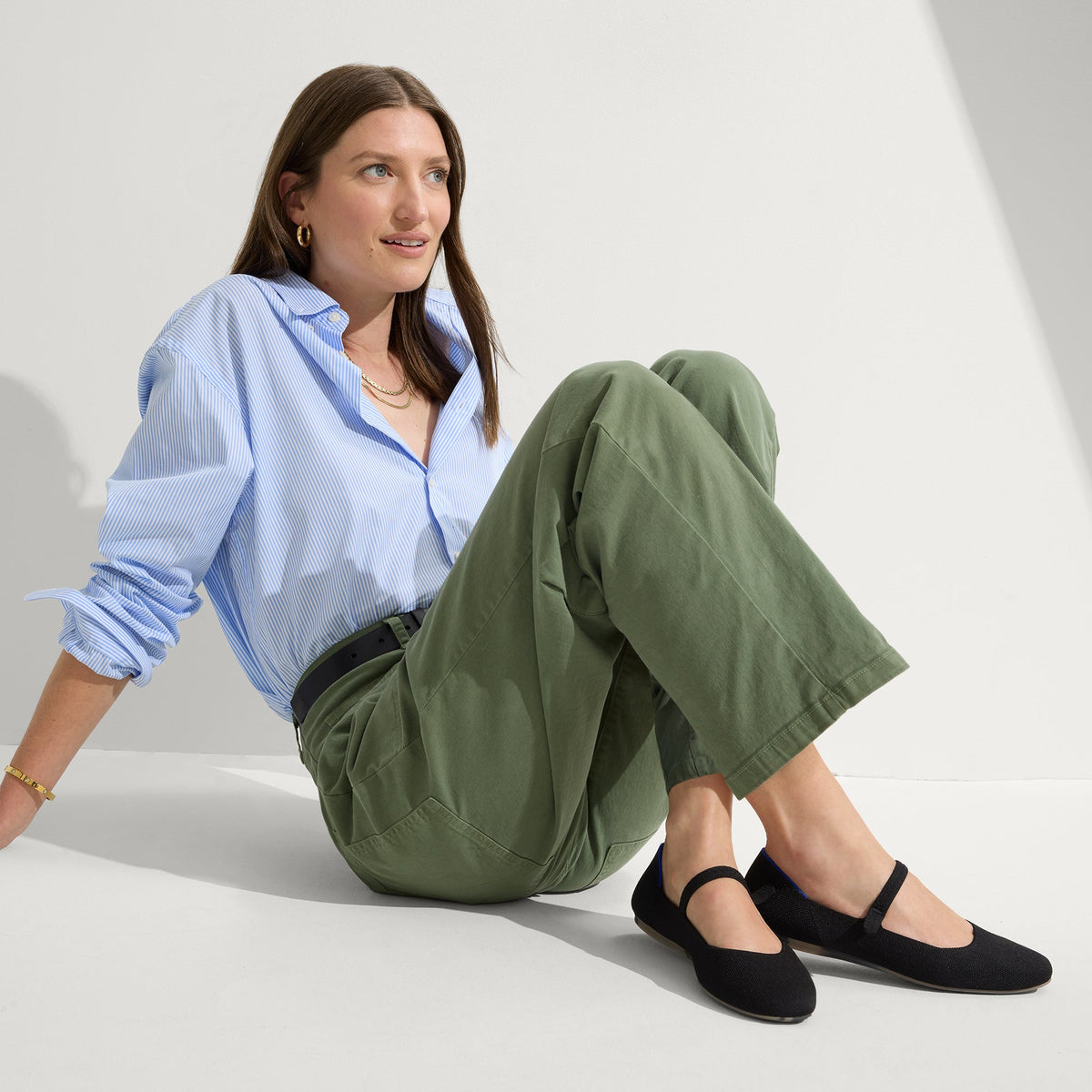 The Square Mary Jane in Black | Rothys Women