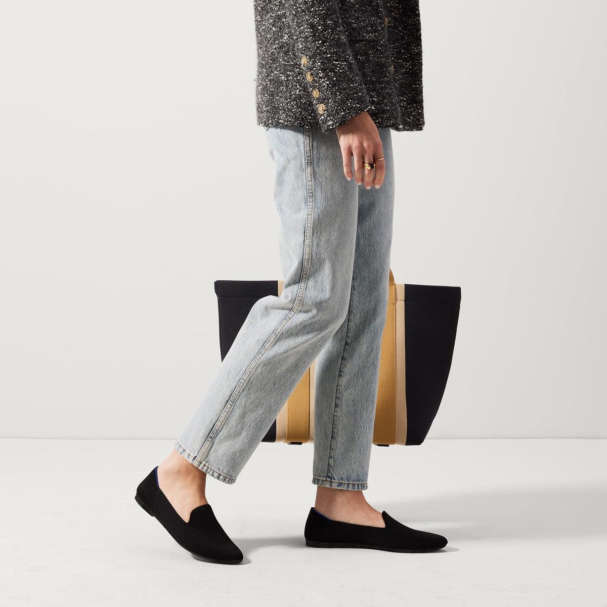 The Almond Loafer in Black for Women | Rothys Women