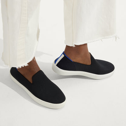 The Original Slip On Sneaker in Black Solid | Rothys Women