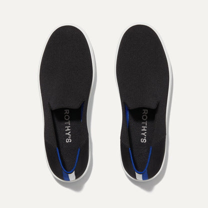 The Original Slip On Sneaker in Black Solid | Rothys Women