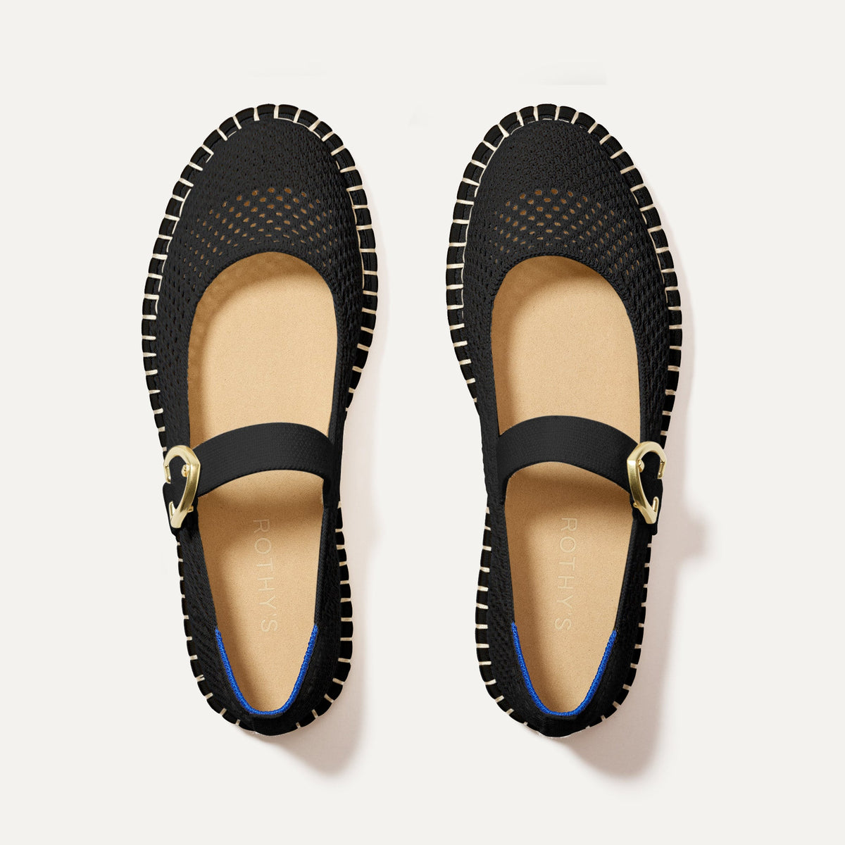 The Espadrille Mary Jane in Black | Rothys Women