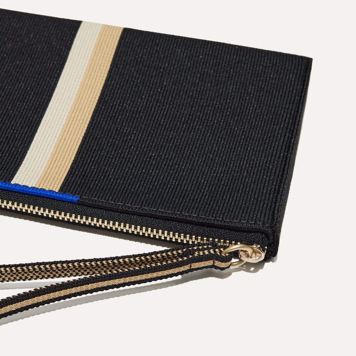 Wallet Wristlet in Black Portobello Stripe | Rothys Bags