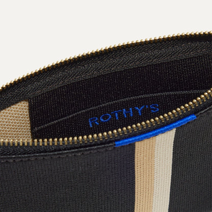 Wallet Wristlet in Black Portobello Stripe | Rothys Bags
