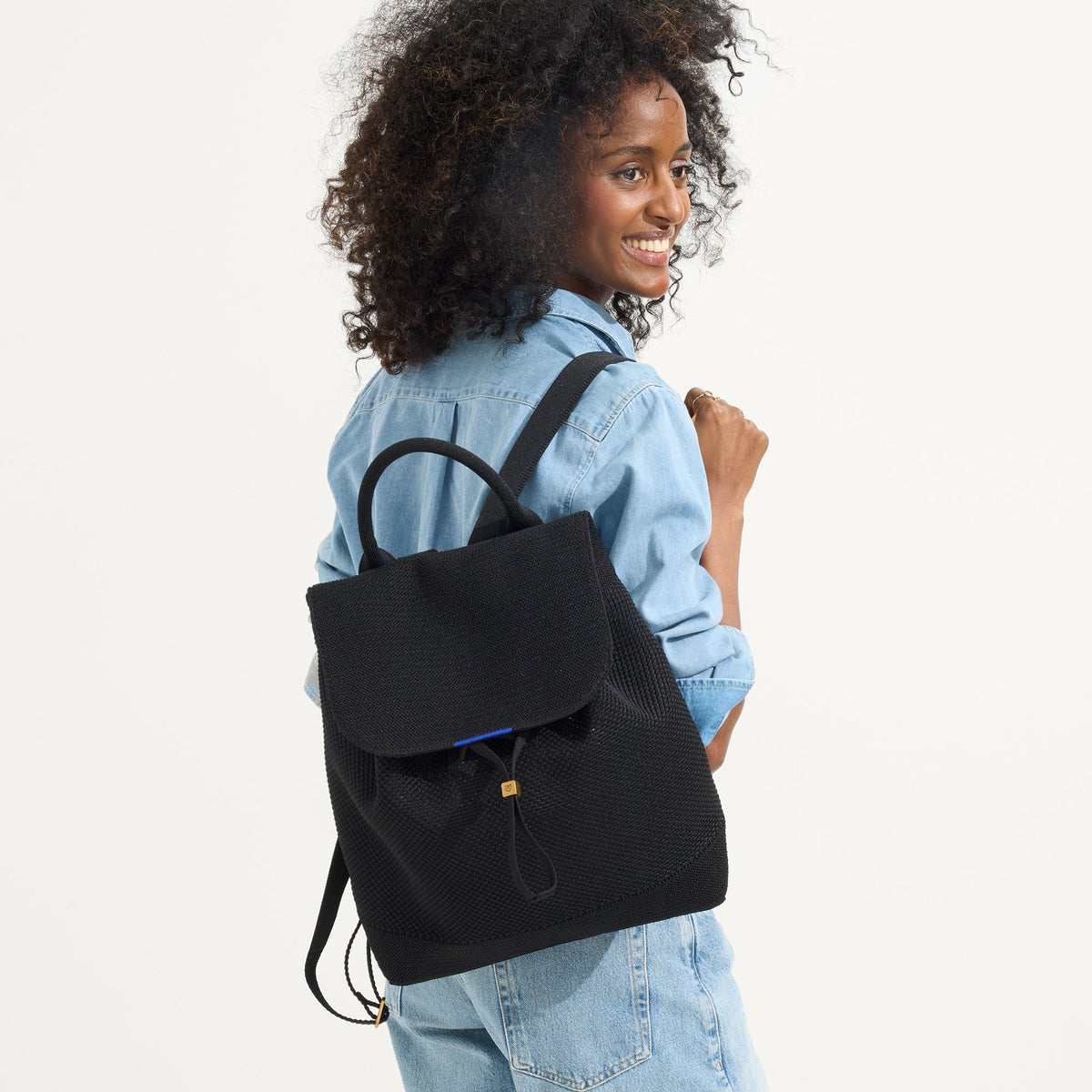 The Cinch Backpack in Black | Rothys Bags