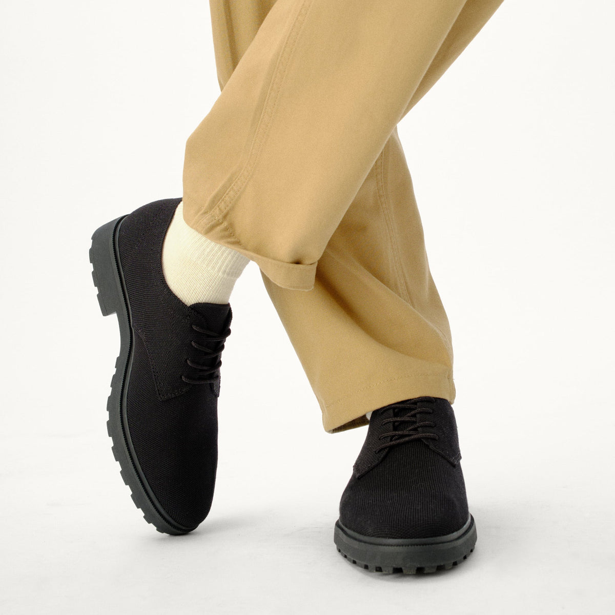 The Lug Oxford in Black | Rothys Men