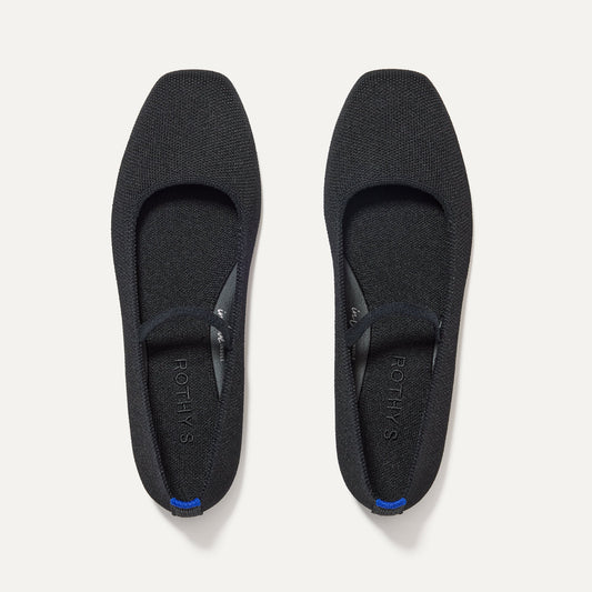 The Max Square Mary Jane in Black | Rothys Women