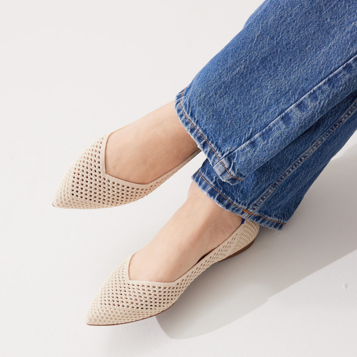 The Point II in Off White Mesh | Rothys Women