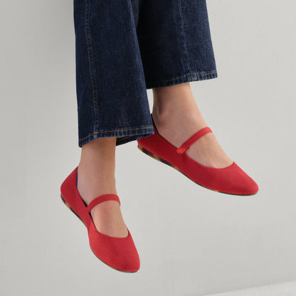 The Square Mary Jane in Lollipop Red | Rothys Women