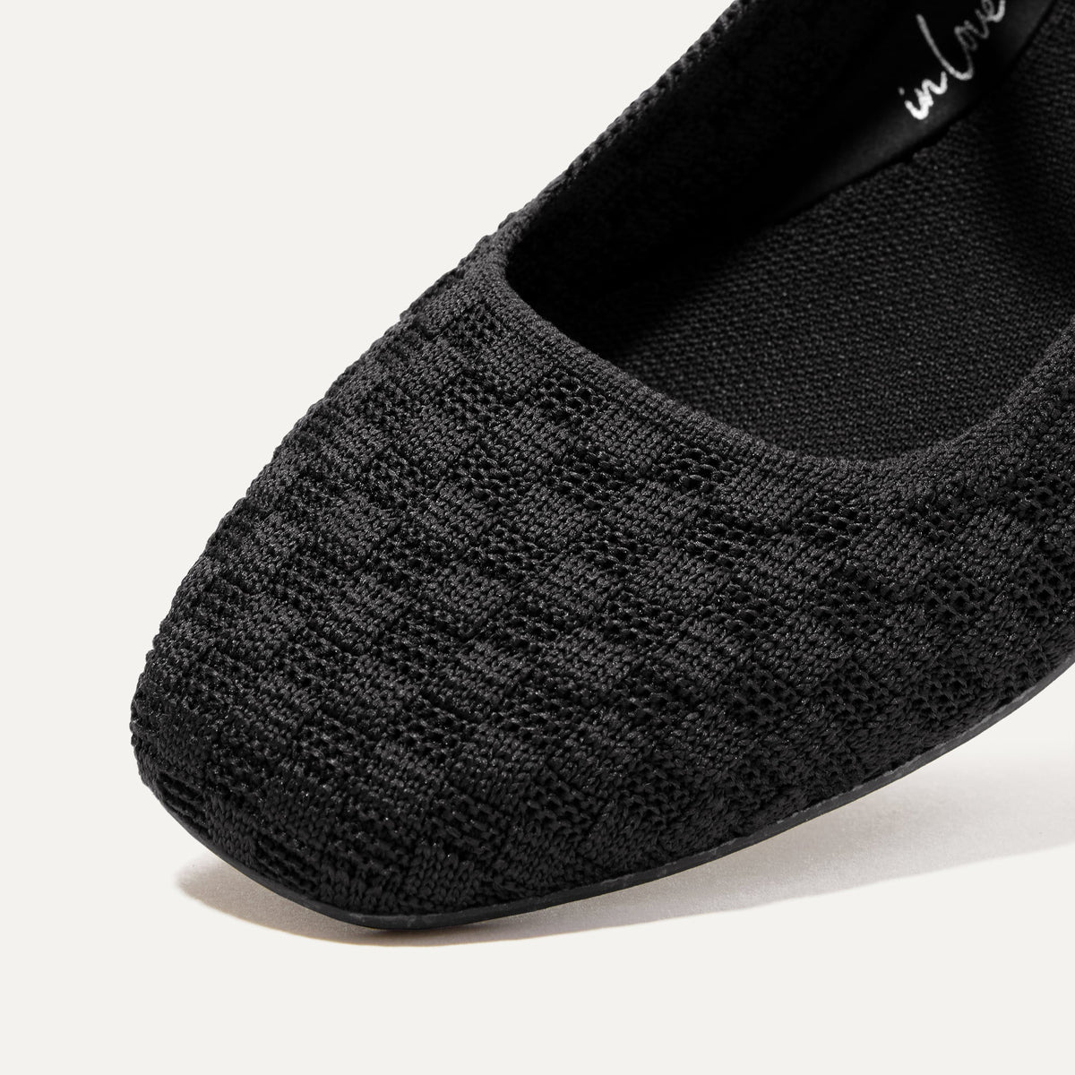 The Max Square Mary Jane in Black Sand | Rothys Women