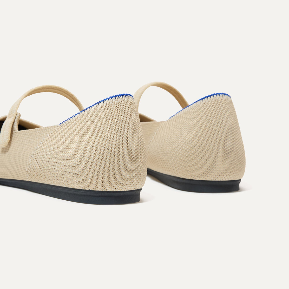 The Square Mary Jane in Cream Captoe | Rothys Women