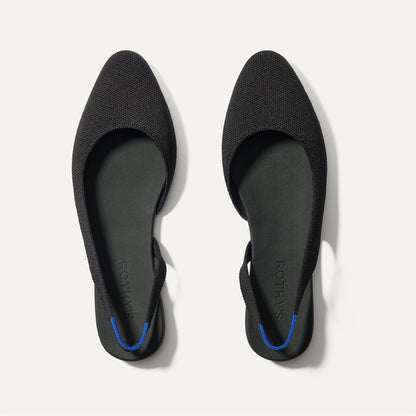 The Almond Slingback in Black | Rothys Women