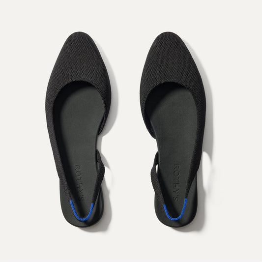 The Almond Slingback in Black | Rothys Women