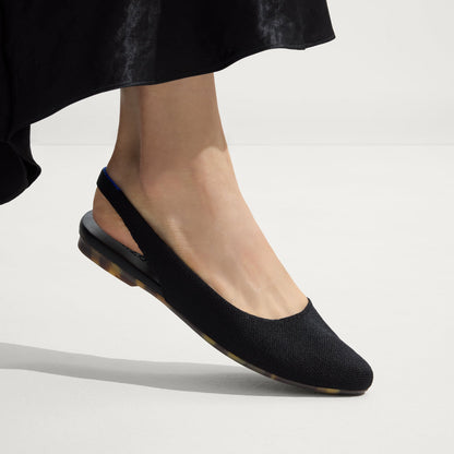 The Almond Slingback in Black | Rothys Women