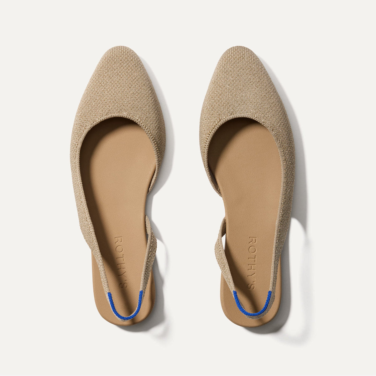 The Almond Slingback in Metallic Prosecco | Rothys Women