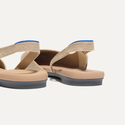 The Almond Slingback in Metallic Prosecco | Rothys Women
