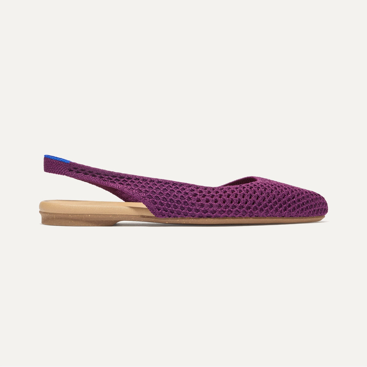 The Almond Slingback in Plum Mesh | Rothys Women