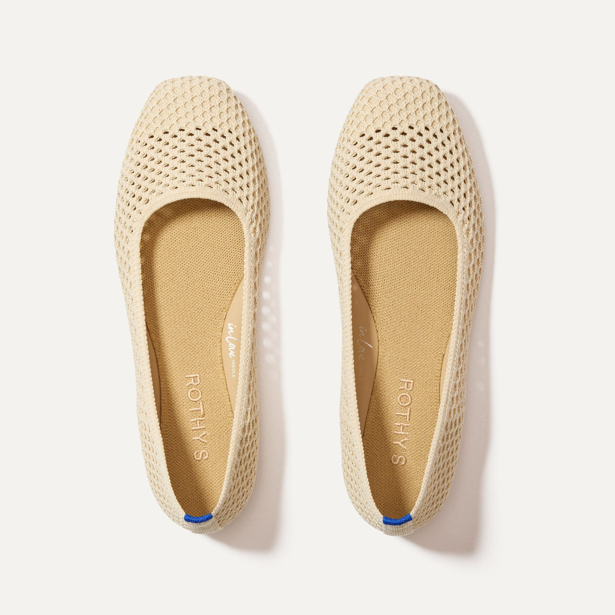 The Max Square in Off White Mesh | Rothys Women