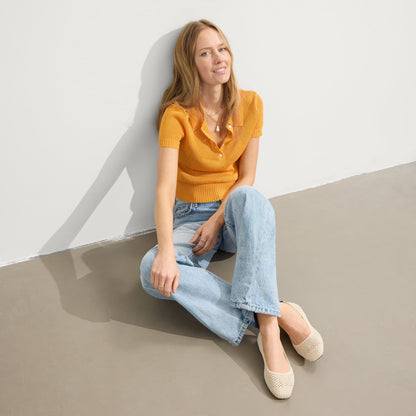 The Max Square in Off White Mesh | Rothys Women