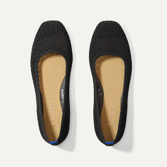The Max Square in Black Mesh | Rothys Women