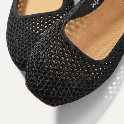 The Max Square in Black Mesh | Rothys Women