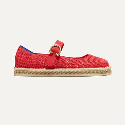 The Espadrille Mary Jane in Red Hot | Rothys Women