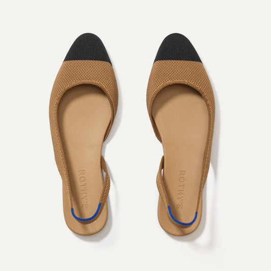The Almond Slingback in Tawny Captoe | Rothys Women
