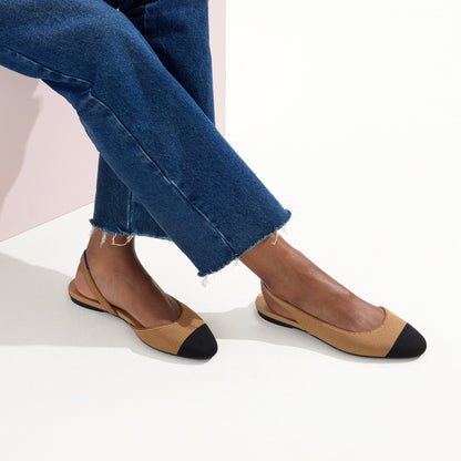 The Almond Slingback in Tawny Captoe | Rothys Women