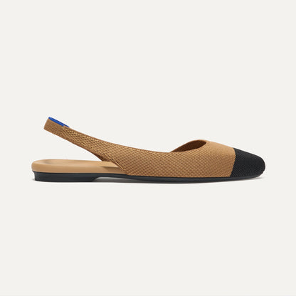 The Almond Slingback in Tawny Captoe | Rothys Women
