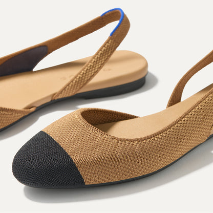The Almond Slingback in Tawny Captoe | Rothys Women