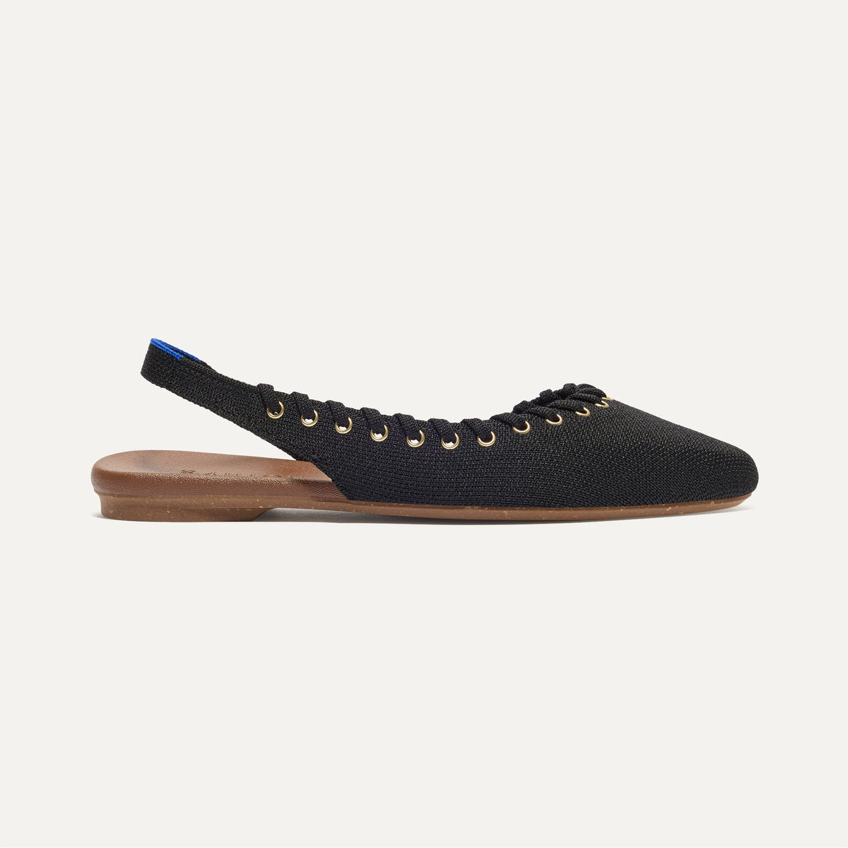The Almond Slingback in Eyelet Black | Rothys Women