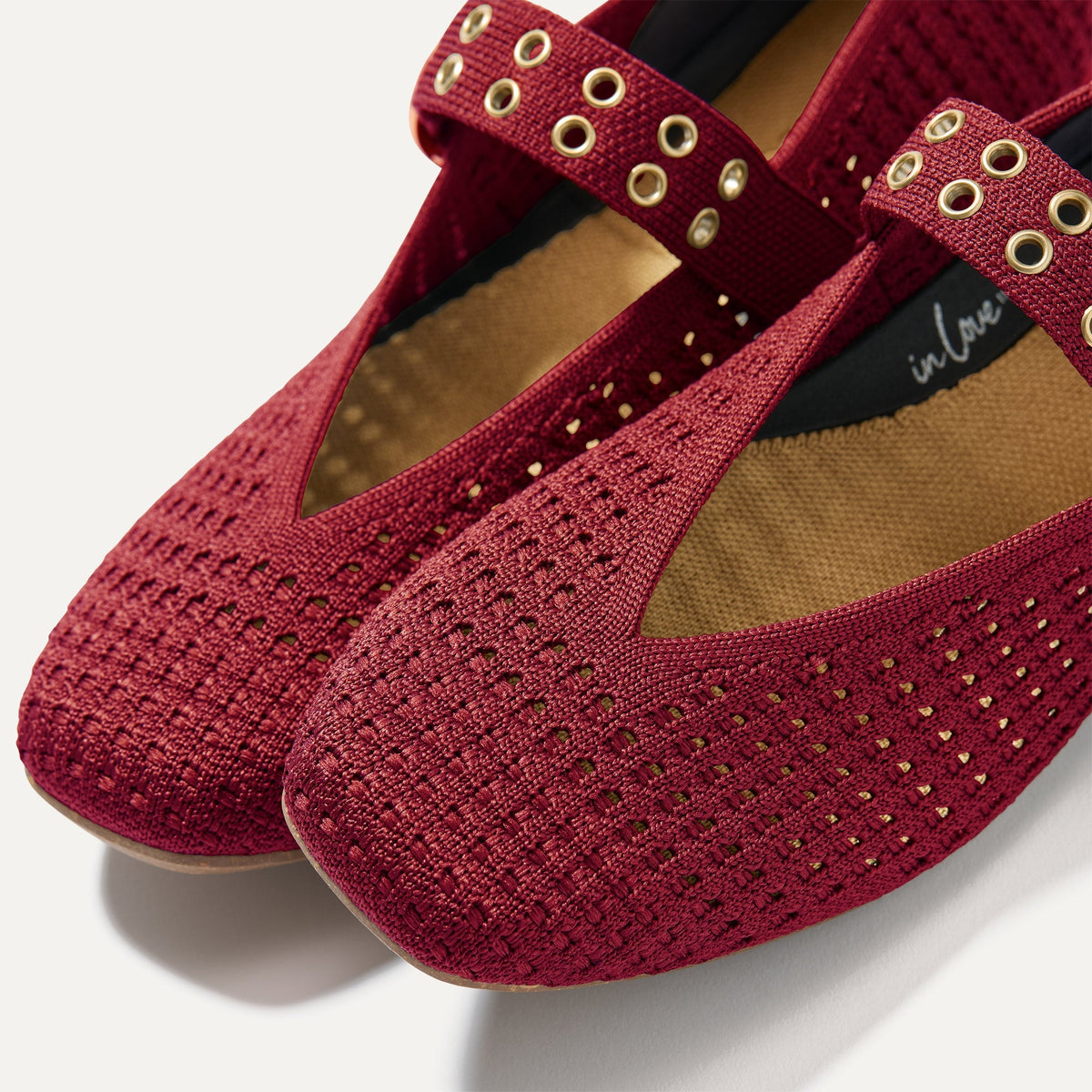 The Max Buckle Mary Jane in Ruby Mesh | Rothys Women
