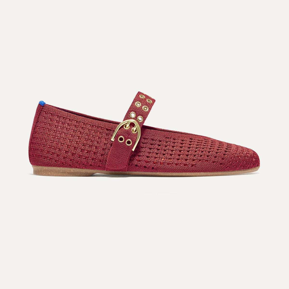 The Max Buckle Mary Jane in Ruby Mesh | Rothys Women