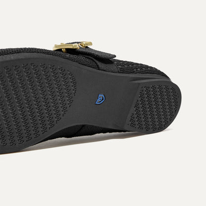 The Max Buckle Mary Jane in Black Mesh | Rothys Women