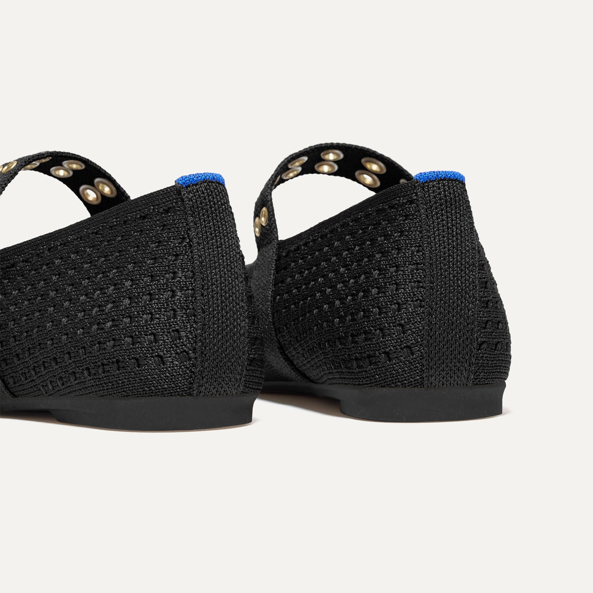 The Max Buckle Mary Jane in Black Mesh | Rothys Women