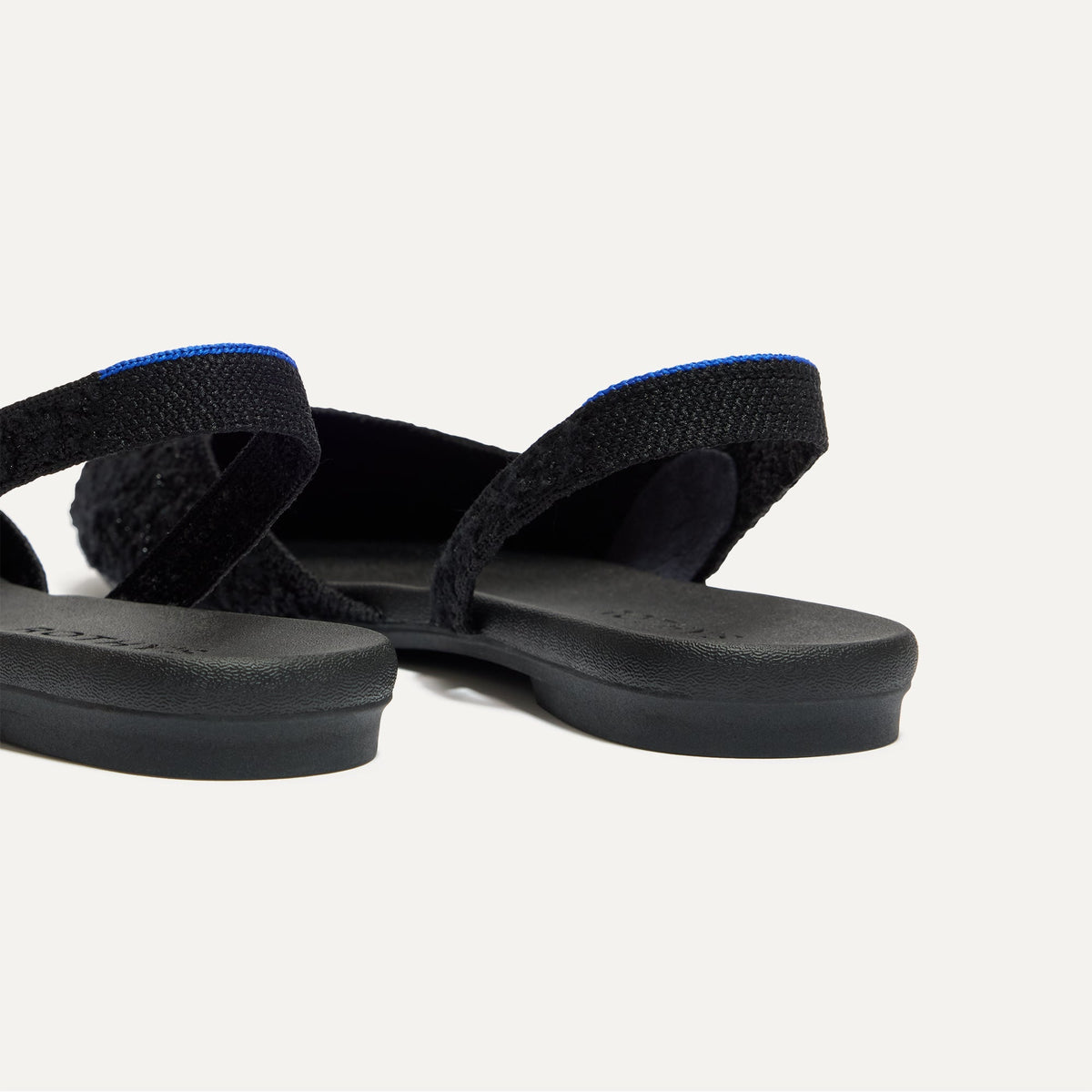 The Almond Slingback in Black Bouclé | Rothys Women