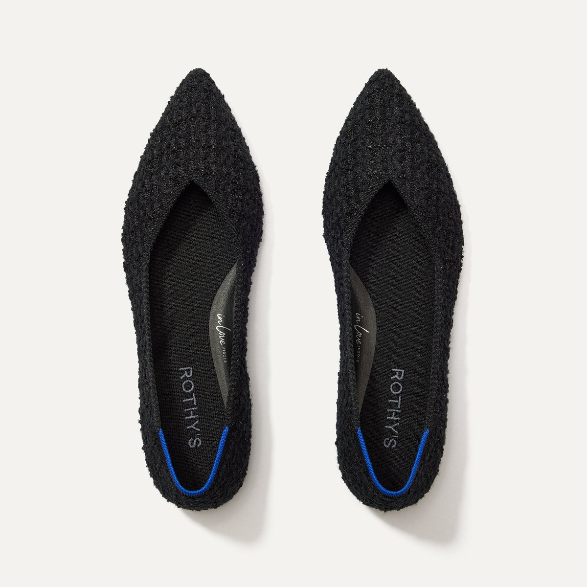 The Point II in Black Bouclé | Rothys Women
