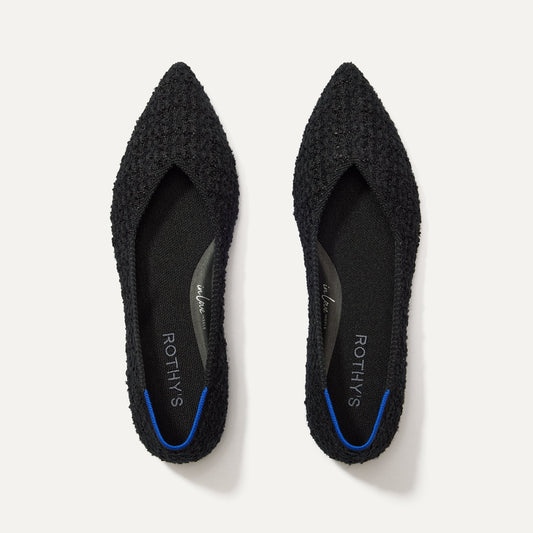 The Point II in Black Bouclé | Rothys Women