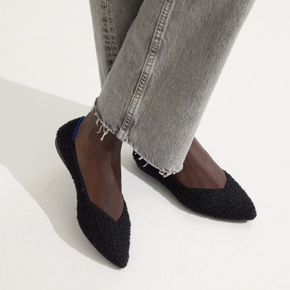 The Point II in Black Bouclé | Rothys Women