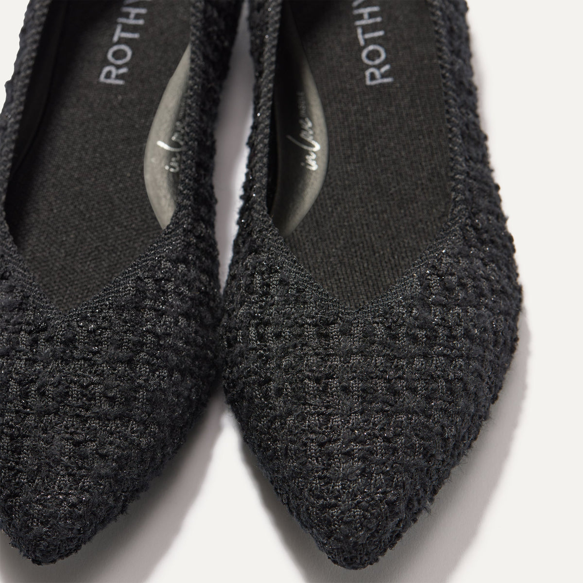 The Point II in Black Bouclé | Rothys Women