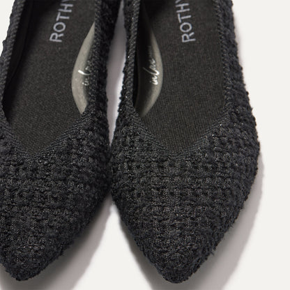 The Point II in Black Bouclé | Rothys Women