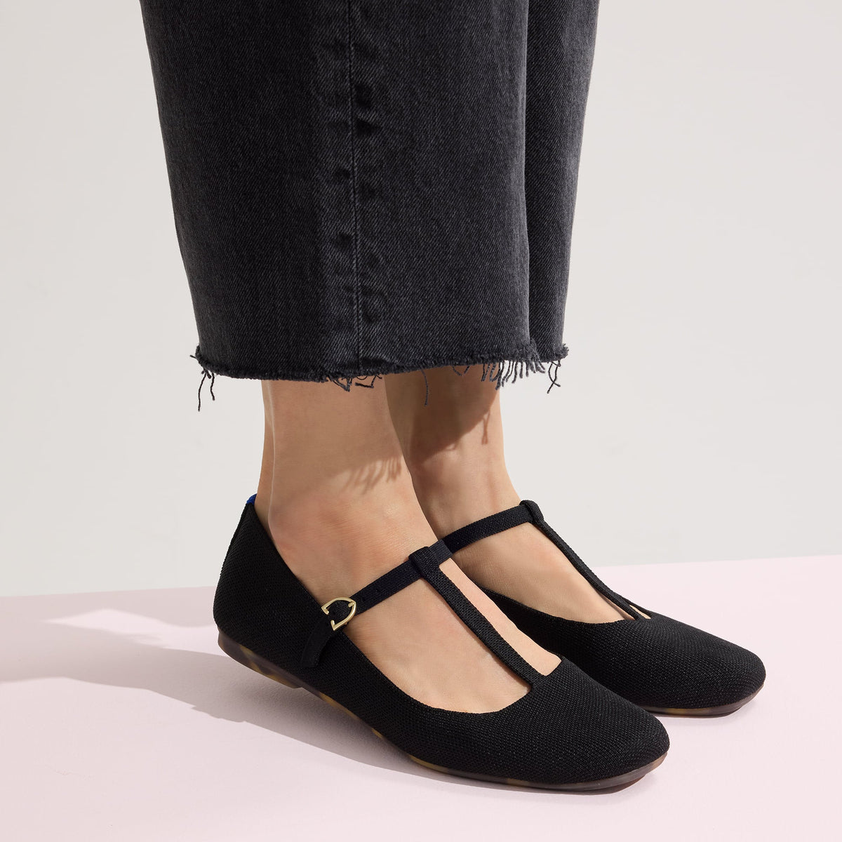 The T-Strap Mary Jane in Black | Rothys Women