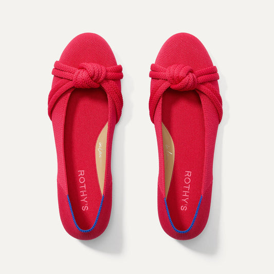 The Knot Ballet Flat in Lollipop Red | Rothys Women