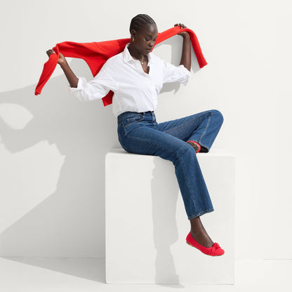 The Knot Ballet Flat in Lollipop Red | Rothys Women