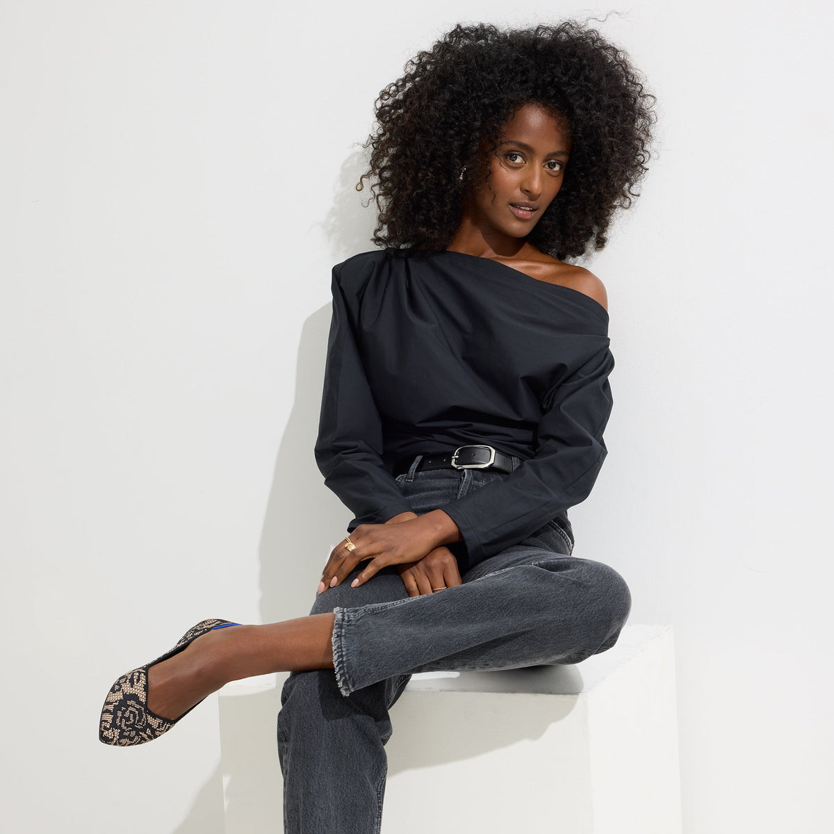 The Point II in Chantilly Noir | Rothys Women