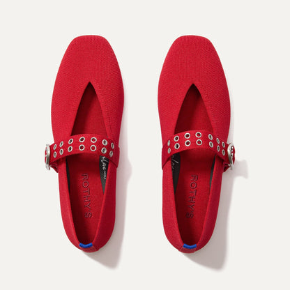 The Max Buckle Mary Jane in Cherry | Rothys Women