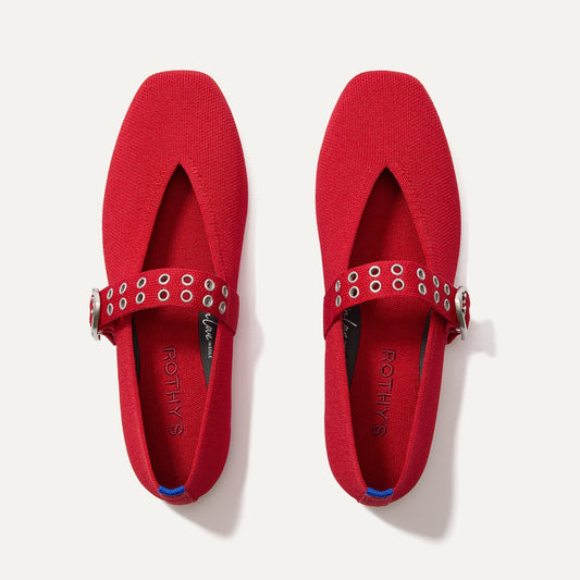 The Max Buckle Mary Jane in Cherry | Rothys Women