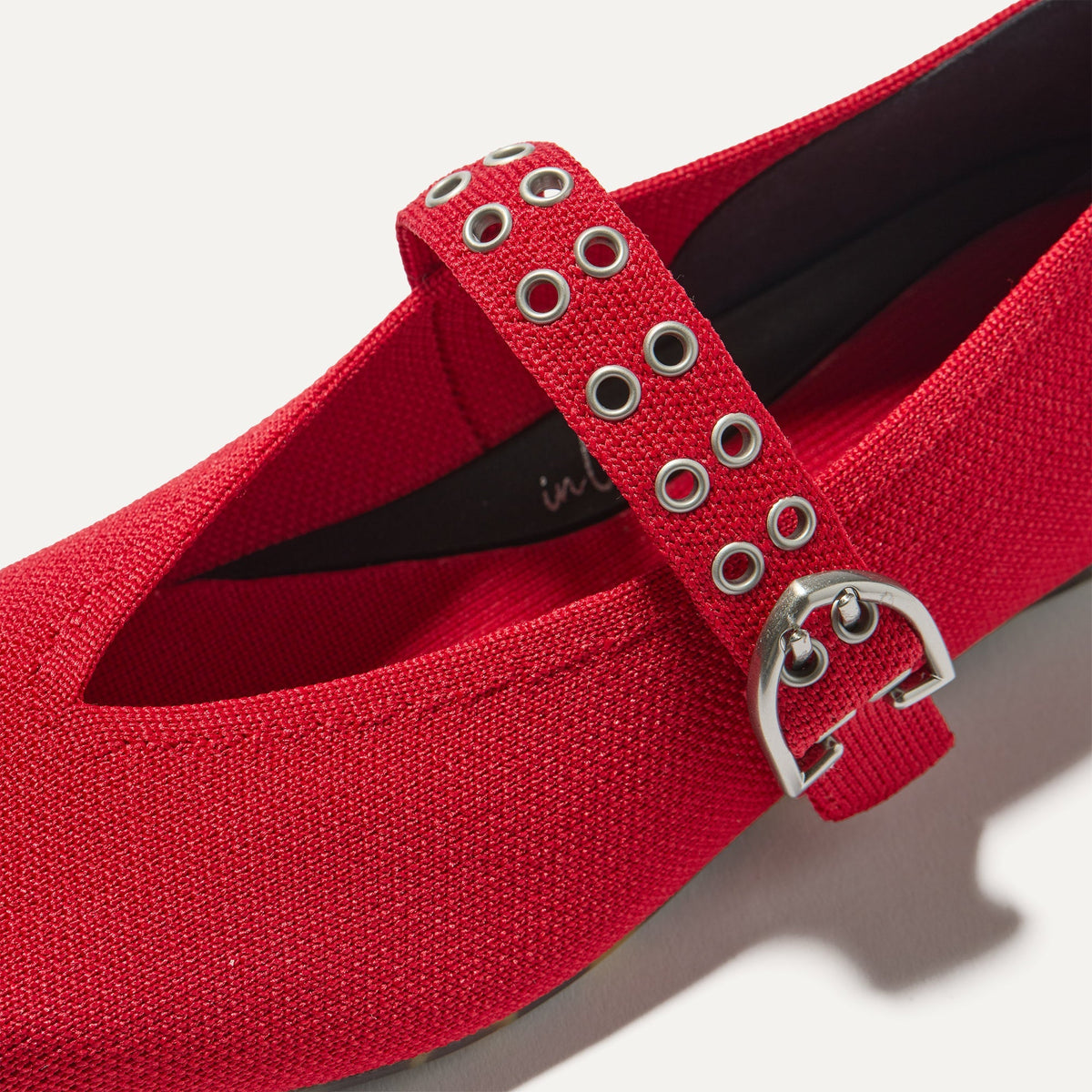 The Max Buckle Mary Jane in Cherry | Rothys Women