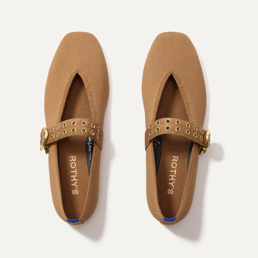 The Max Buckle Mary Jane in Java Chip | Rothys Women